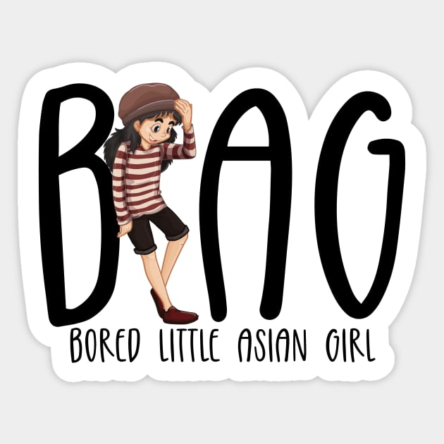 BLAG Logo 4 Sticker by Bored Little Asian Girl